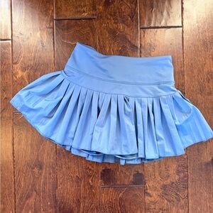 Gold Hinge Pleated Mini Skirt